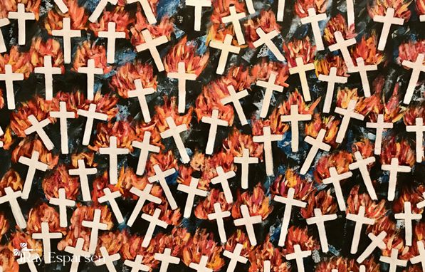 White Crosses Mark Fatality